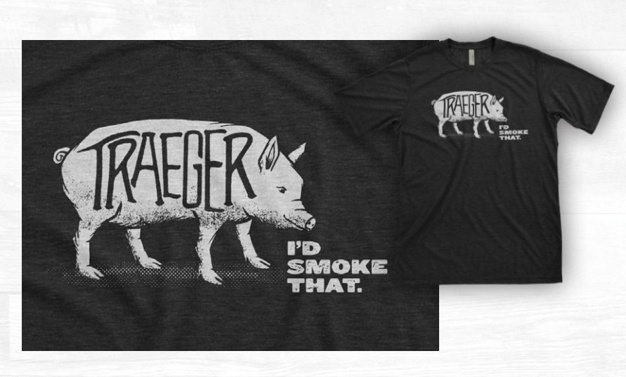 T-Shirt-I'd Smoke That Pig